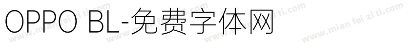 OPPO BL字体转换